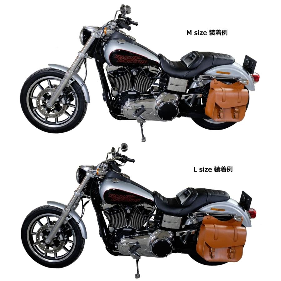 TERADA MOTORS テラダモータース 本革製レザーサドルバッグ タイプ