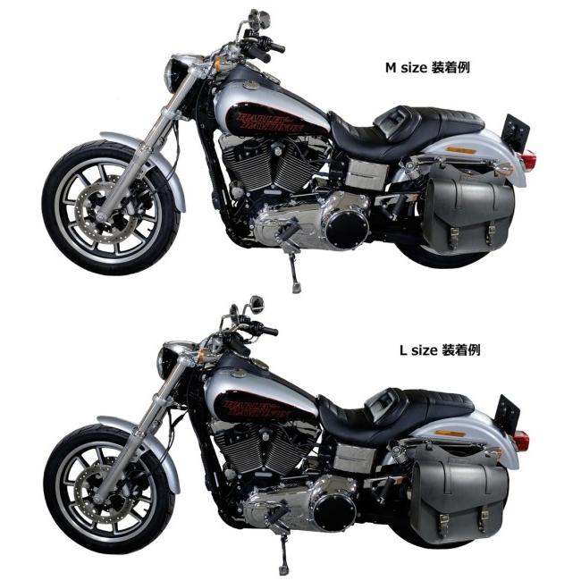 TERADA MOTORS テラダモータース 本革製レザーサドルバッグ タイプ：右側 / サイズ：M サイドバッグ 車体用バッグ・ケース | ブランド登録なし | 08
