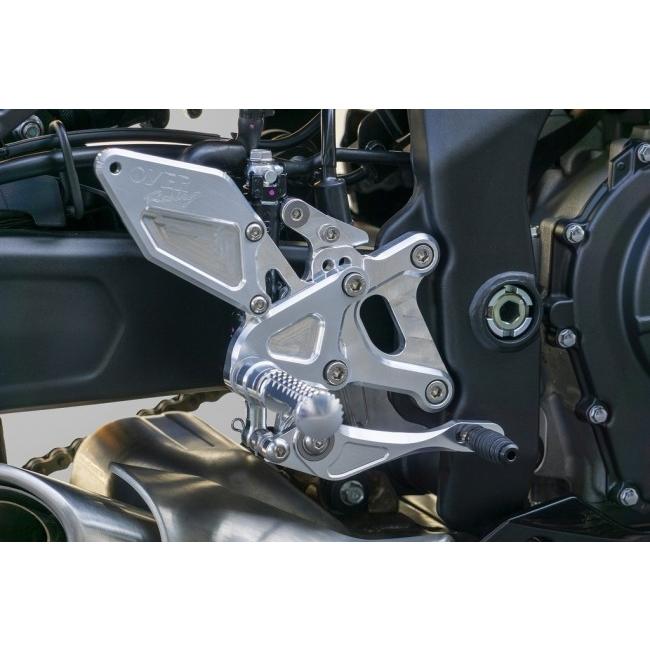 OVER RACING オーヴァー バックステップ 4ポジション カラー：シルバーアルマイト Ninja ZX-25R SE ZX-4R ZX ...