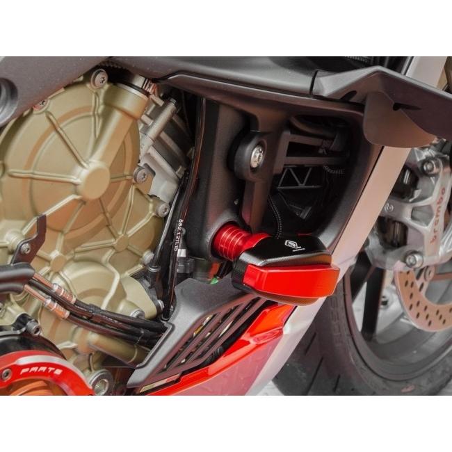 DUCABIKE (DBK) ドゥカバイク (ディービーケー) フレームスライダー カラー：ブラック／レッド STREETFIGHTER V4 SP2 SP S DUCATI ドゥカティ フレームの画像