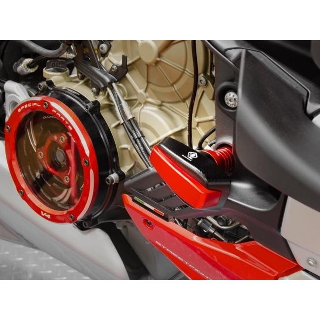 DUCABIKE (DBK) ドゥカバイク (ディービーケー) フレームスライダー カラー：ブラック／シルバー STREETFIGHTER V4 SP2 SP S DUCATI ドゥカティ フレームの画像