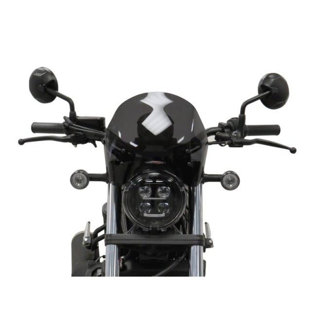 POWERBRONZE ネイキッド・スクリーン【ショート】 カラー：ブルー REBEL250 REBEL500 Rebel300 HONDA ホンダ メーターバイザー カウル関連 外装 | Odax | 01