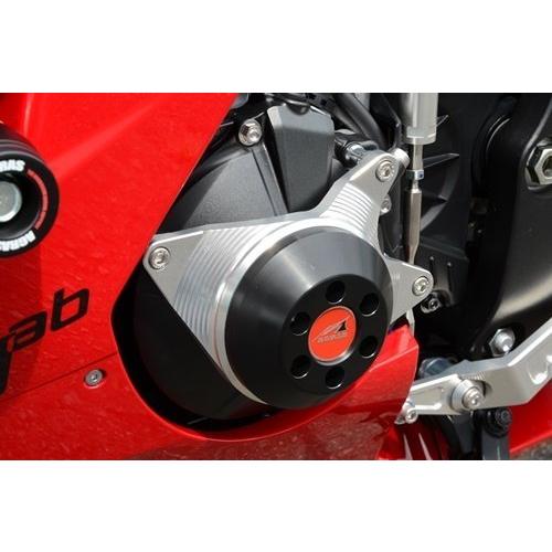 AGRAS アグラス レーシングスライダー 3点SET タイプ：ロゴ有／ジュラコン／ブラック CBR1000RR-R HONDA ホンダ エンジンスライダー・フレームスライダー