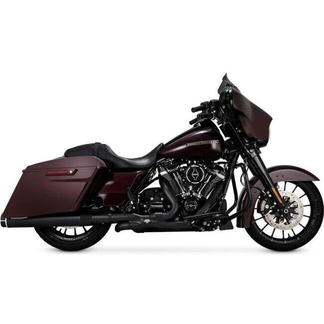 VANCE&HINES バンス&ハインズ Torquer450 トルカー スリップオン ブラック/マシーンカット マフラー ツーリングファミリー スリップオンマフラー_1