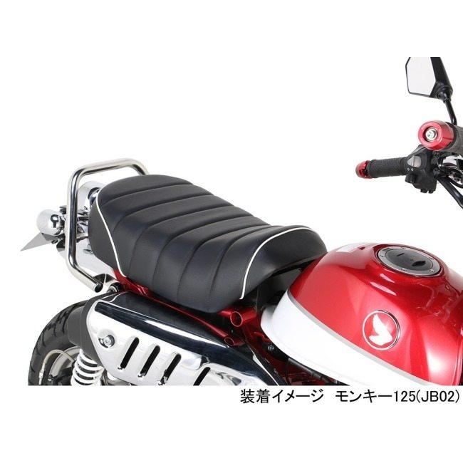 タックルロールシーン(モンキー125用) KITACO キタコ タックロールシート カラー：ホワイト／ブラック