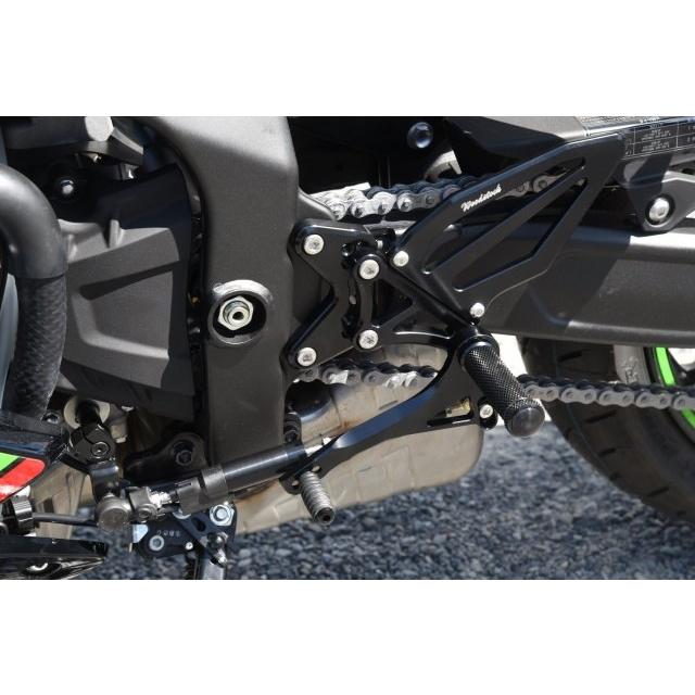 WOODSTOCK ウッドストック バックステップキット ステップバータイプ：STDステップバー / ペダルタイプ：STDペダル カラー：オールブラック KAWASAKI カワサキ | woodstock | 05