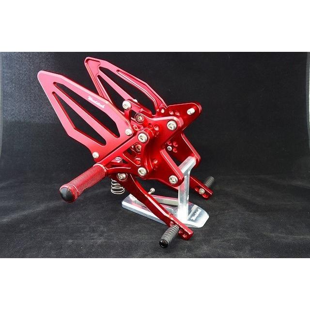 WOODSTOCK ウッドストック バックステップキット ステップバータイプ：STDステップバー / ペダルタイプ：STDペダル カラー：オールレッド KAWASAKI カワサキ | woodstock | 01