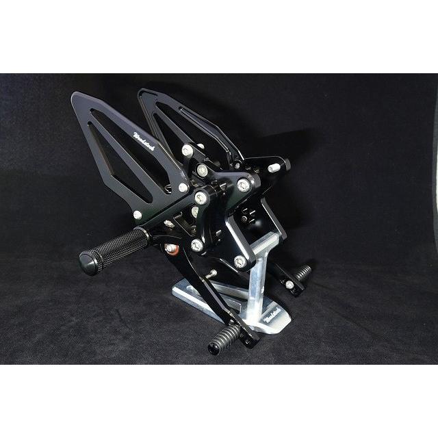 WOODSTOCK ウッドストック バックステップキット ステップバータイプ：ハイグリップステップバー / ペダルタイプ：STDペダル カラー：オールブラック ステップ | woodstock | 01