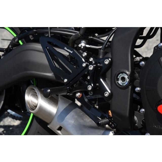 WOODSTOCK ウッドストック バックステップキット ステップバータイプ：STDステップバー / ペダルタイプ：可倒式ペダル カラー：オールレッド KAWASAKI カワサキ | woodstock | 06