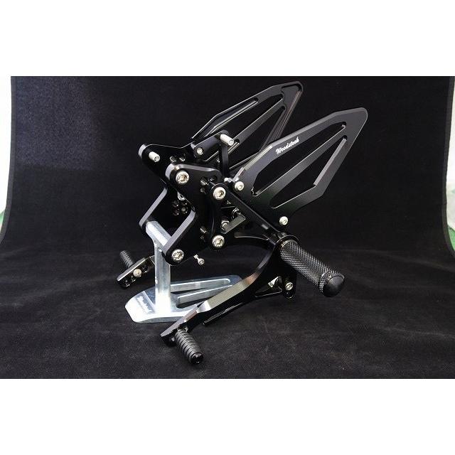 WOODSTOCK ウッドストック バックステップキット ステップバータイプ：ハイグリップステップバー / ペダルタイプ：可倒式ペダル カラー：オールブラック 足回り | woodstock