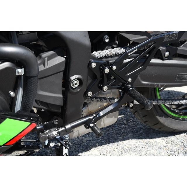 WOODSTOCK ウッドストック バックステップキット ステップバータイプ：STDステップバー / ペダルタイプ：可倒式ペダル カラー：オールブラック Ninja ZX-25R | woodstock | 02