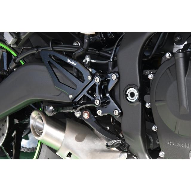 WOODSTOCK ウッドストック バックステップキット ステップバータイプ：STDステップバー / ペダルタイプ：可倒式ペダル カラー：オールシルバー Ninja ZX-25R | woodstock | 03