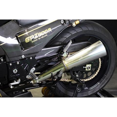 A-TECH エーテック チェーンガードSTD タイプ：綾織ドライカーボン(DC)／クリア塗装済 GPZ750R GPZ750R-900R GPZ900R KAWASAKI カワサキ チェーンガードの画像