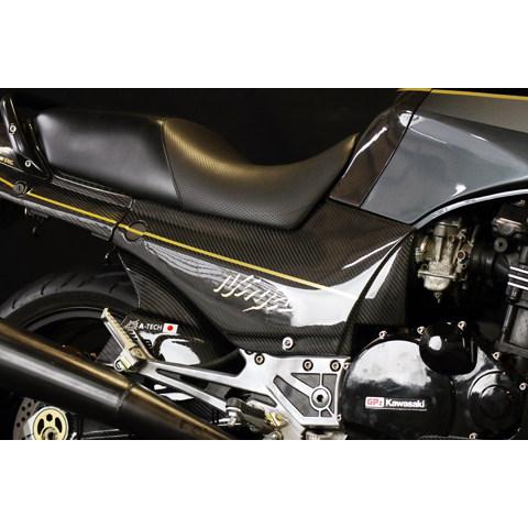 A-TECH（エーテック） サイドカバーSTD タイプ：綾織ドライカーボン(DC