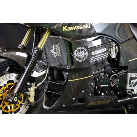 A-TECH エーテック サイドカウルSTD タイプ：開繊ドライカーボン(KDC)／クリア塗装済 GPZ750R GPZ750R-900R GPZ900R｜webike｜03