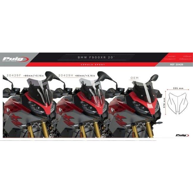 Puig プーチ レーシングスクリーン SPORT カラー：スモーク F900XR BMW