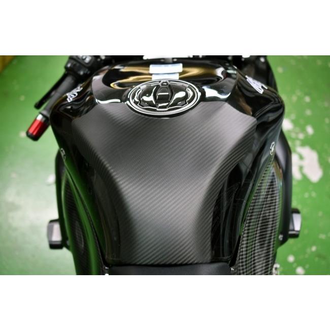 SPEEDRA スピードラ タンクパッド 仕様：平織り艶あり ZX-6R KAWASAKI カワサキ タンク関連 外装_2