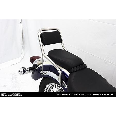 WirusWin バックレスト　タンデム　バードラッグスター250 WirusWin（ウイルズウィン） バックレスト付き タンデムバー ドラッグ