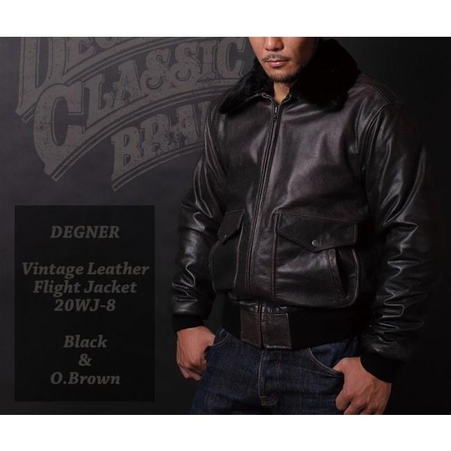 DEGNER（デグナー） ヴィンテージフライトジャケット サイズ：L レザー