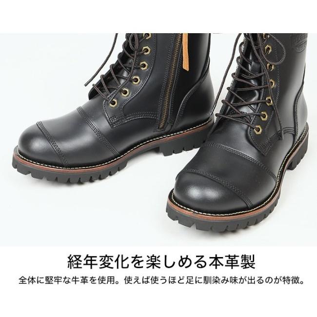 DEGNER デグナーレザーブーツ ブラック26.5cm DEGNER（デグナー） レザーブーツ サイズ：26.5cm カジュアルブーツ