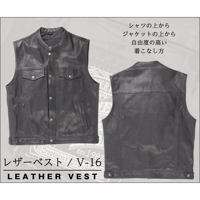 DEGNER デグナー レザーベスト サイズ：XL ベスト アパレル