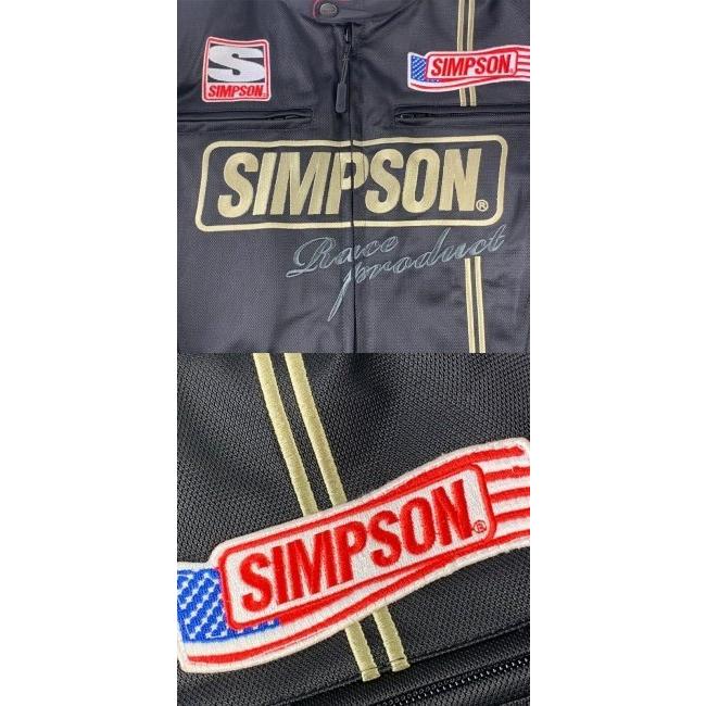 SIMPSON SIMPSON:シンプソン メッシュ ライダースジャケット サイズ:M SIMPSON SIMPSON:シンプソン メッシュ ライダースジャケット サイズ:M
