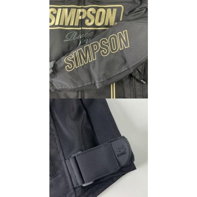 SIMPSON シンプソン メッシュ ライダースジャケット サイズ：M｜webike｜06