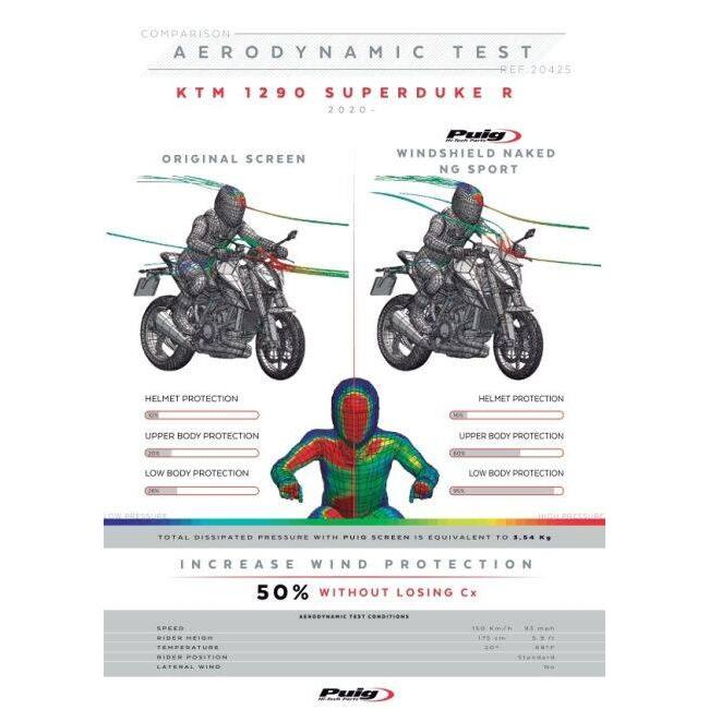 Puig プーチ ニュージェネレーションNKスクリーン(SPORT) カラー：オレンジ 1290 SUPER DUKE R SUPERDUKE EVO RR KTM スクリーン 外装_4