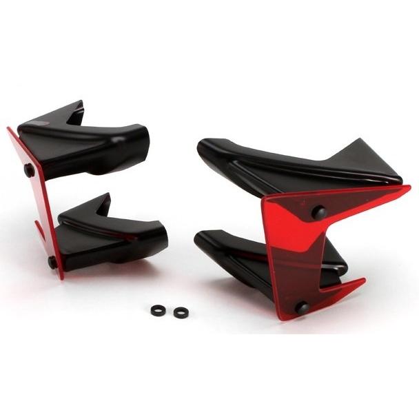 最大68 Offクーポン Puig Puig プーチ サイドダウンフォースネイキッドスポイラー カラー レッド Yamaha ヤマハ Mt 07