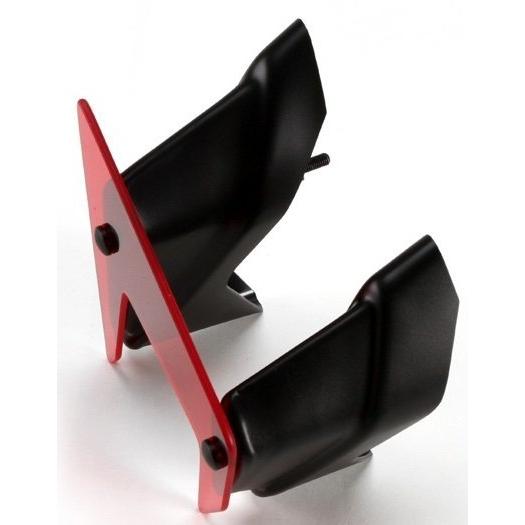 最大68 Offクーポン Puig Puig プーチ サイドダウンフォースネイキッドスポイラー カラー レッド Yamaha ヤマハ Mt 07