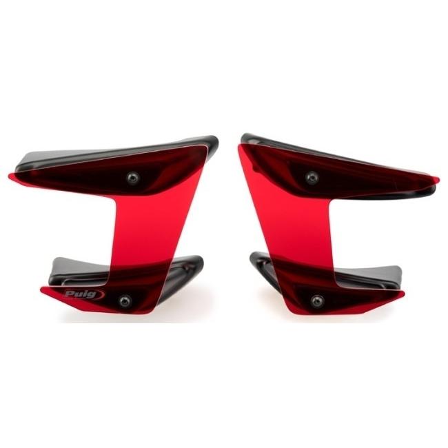 最大68 Offクーポン Puig Puig プーチ サイドダウンフォースネイキッドスポイラー カラー レッド Yamaha ヤマハ Mt 07