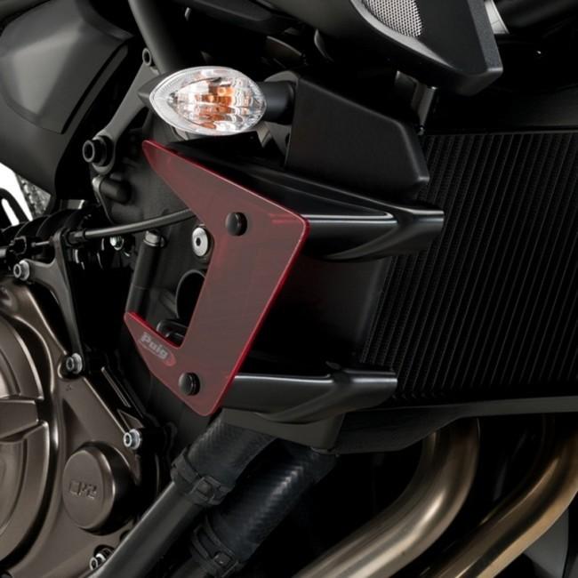 最大68 Offクーポン Puig Puig プーチ サイドダウンフォースネイキッドスポイラー カラー レッド Yamaha ヤマハ Mt 07