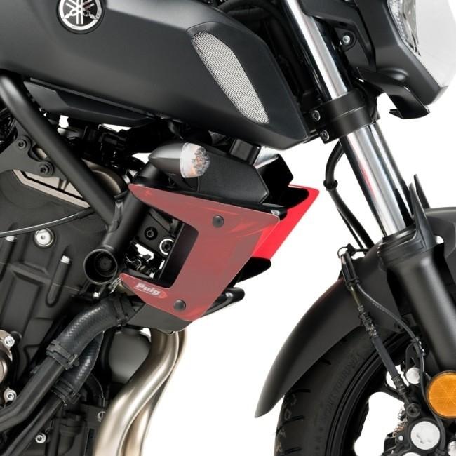 最大68 Offクーポン Puig Puig プーチ サイドダウンフォースネイキッドスポイラー カラー レッド Yamaha ヤマハ Mt 07