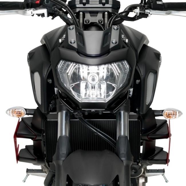 最大68 Offクーポン Puig Puig プーチ サイドダウンフォースネイキッドスポイラー カラー レッド Yamaha ヤマハ Mt 07
