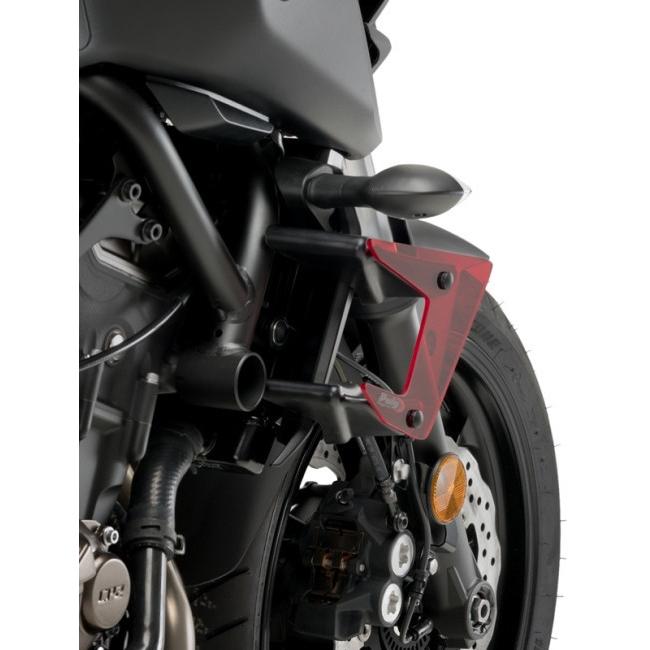 最大68 Offクーポン Puig Puig プーチ サイドダウンフォースネイキッドスポイラー カラー レッド Yamaha ヤマハ Mt 07