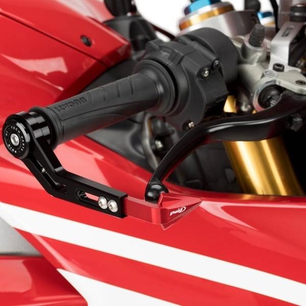 Puig プーチ ブレーキレバープロテクター(BRAKE LEVER PROTECTOR) カラー：レッド レバーガード ハンドルの画像