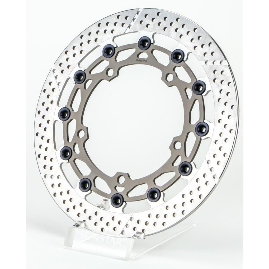 SUNSTAR サンスター WORKS EXPAND [ワークスエキスパンド] フロントディスクローター セミフローティング／5.5mm厚 / 左用 ピンカラー：ブラック YAMAHA ヤマハ | SUNSTAR（バイク）