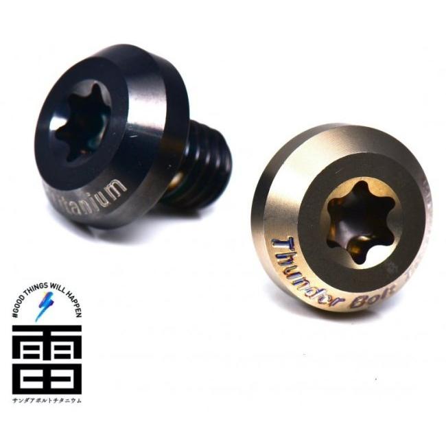 THUNDER BOLT サンダーボルト M8×1.25 ミラーキャップ チタンボルト