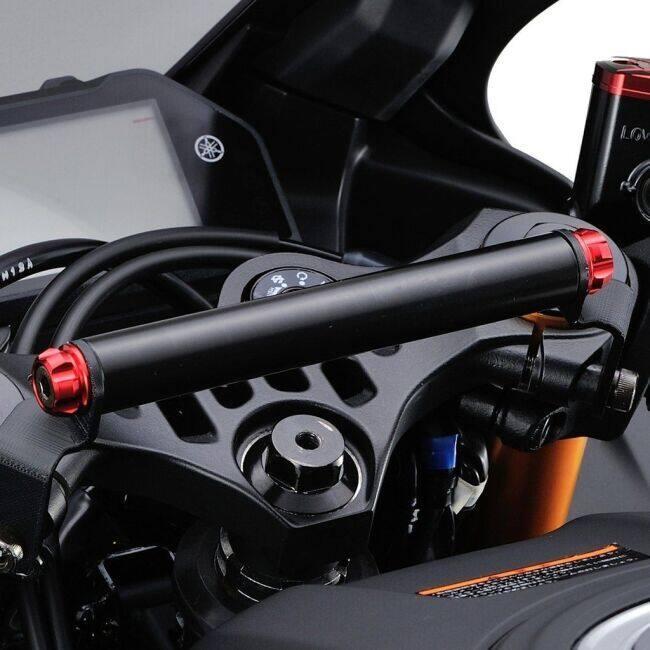DAYTONA デイトナ クランプバー マルチバーホルダー キャップボルトカラー：レッド YZF-R25 YZF-R3 YAMAHA ヤマハ マルチバー・マウントバー 電子機器類 | DAYTONA（バイク用品） | 01