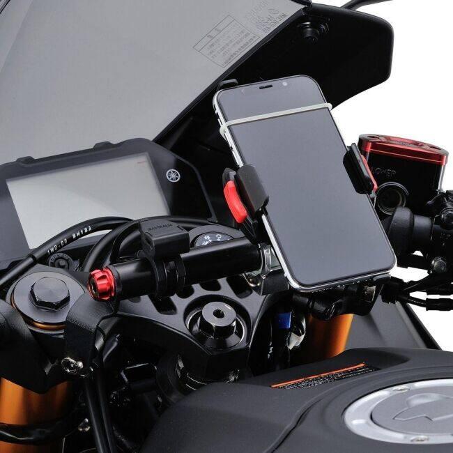 DAYTONA デイトナ クランプバー マルチバーホルダー キャップボルトカラー：レッド YZF-R25 YZF-R3 YAMAHA ヤマハ マルチバー・マウントバー 電子機器類 | DAYTONA（バイク用品） | 02