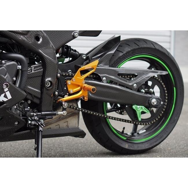 SNIPER スナイパー レース用 バックステップ カラー：ゴールド ZX-4RR ZX-4R SE ZX-25RR ZX-25R KAWASAKI カワサキ ステップ 足回り_4