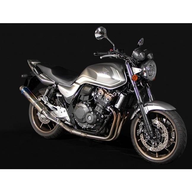 CB400SF NC42用　 TRICKSTAR焼きチタンマフラーGP-LOOK TRICK STAR（トリックスター） スリップオンマフラー GP-LOOK カラー