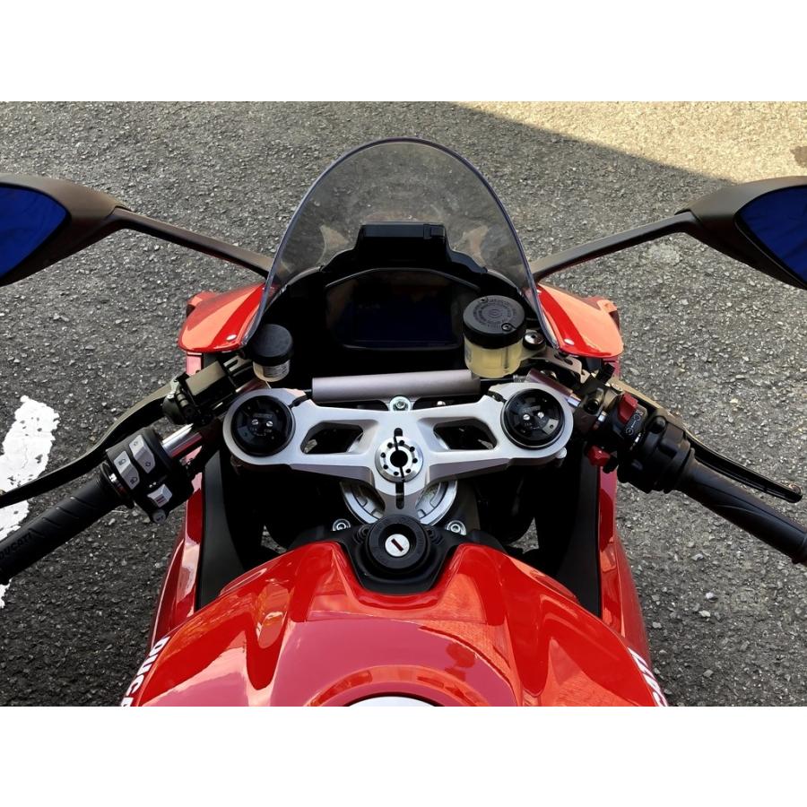 DUCATI AELLA ハンドルバーエンドスライダー＆チタンエンドカラー ハンドルバーエンド チタンカラー2枚セット(M1000R R1300GS R12