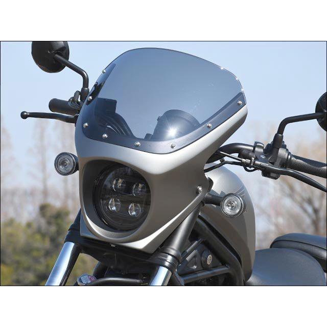 CHIC DESIGN - 今めかしいひな形 マスカロード 色合い：マットアーマードシルバーメタリック / 映写幕色合い：雲煙 Rebel 250 S Edition Rebel300 飾り付け