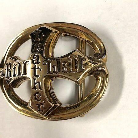 部品屋K&W 【Bill Wall Leather(ビルウォールレザー)】Logo Belt Buckle ベルトバックル カラー：ブロンズ その他アパレルグッズ アパレル_1