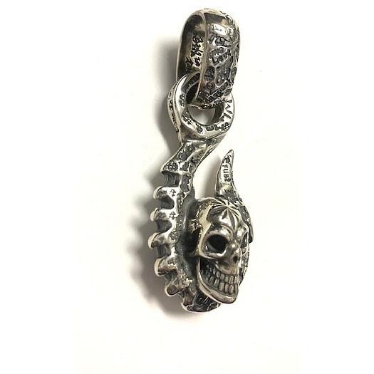 部品屋K&W 【Bill Wall Leather(ビルウォールレザー)】Graffiti Fish Hook Vintage Skull＆Mid-Star on forehead Ltd.25 Pendant その他グッズ