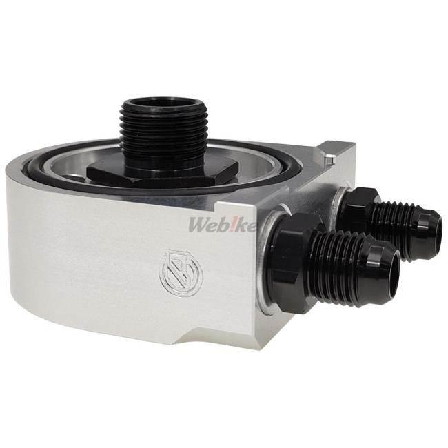 ACTIVE アクティブ 【ストレートオイルクーラーキット補修用】 取り出しセット カラー：シルバー／ブラックフィッティング W400 W650 W800 KAWASAKI カワサキ | ACTIVE | 03