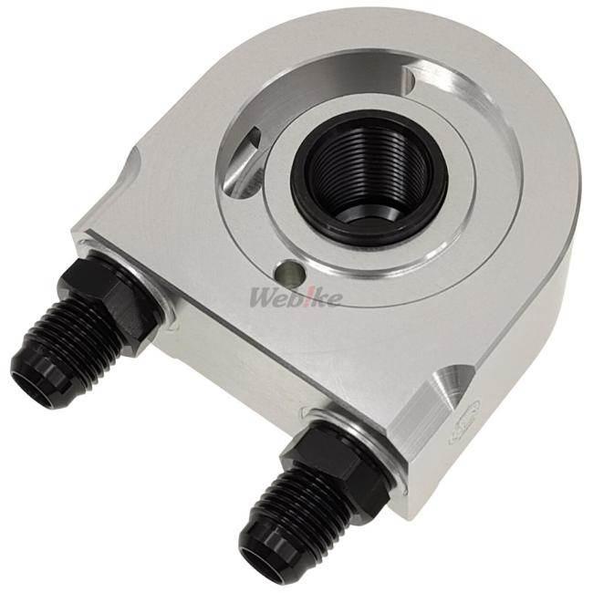 ACTIVE アクティブ 【ストレートオイルクーラーキット補修用】 取り出しセット カラー：シルバー／ブラックフィッティング W400 W650 W800 KAWASAKI カワサキ | ACTIVE | 04