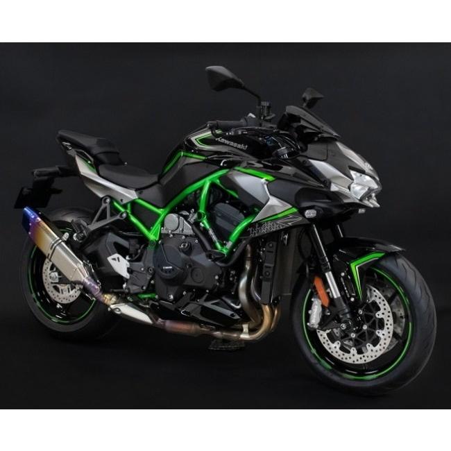 TRICKSTAR トリックスター スリップオンマフラー IKAZUCHI (イカヅチ) 政府認証 サイレンサータイプ：IKAZUCHI焼チタン Z H2 SE KAWASAKI カワサキ マフラー | TRICK STAR | 01