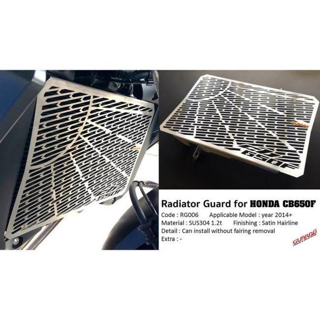 GUARDO ガルドー Stainless Steel Radiator Guard CB650F HONDA ホンダ ラジエーターコアガード・オイルクーラーコアガード 冷却関連 エンジンの画像